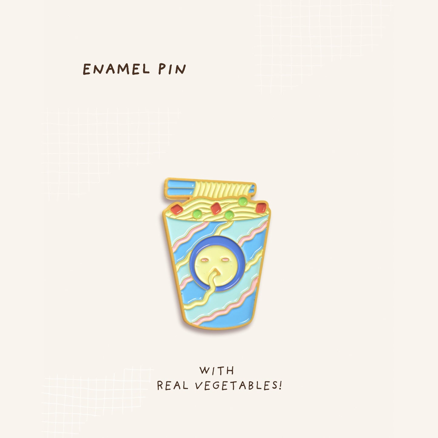 Midnight Ramen Enamel Pin (Moveable)