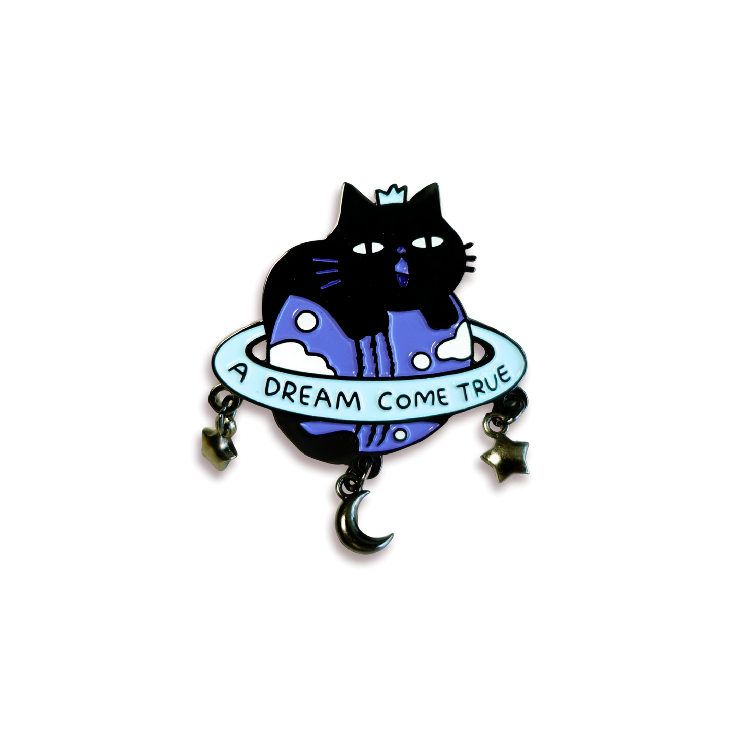 Planet Kitty Enamel Pin (Glow-in-the-dark)