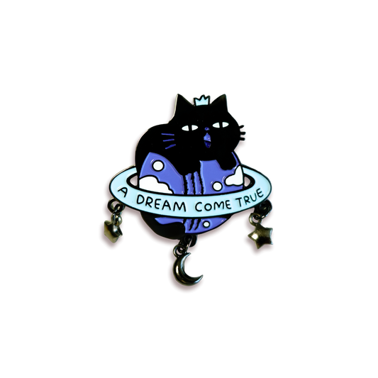 Planet Kitty Enamel Pin (Glow-in-the-dark)