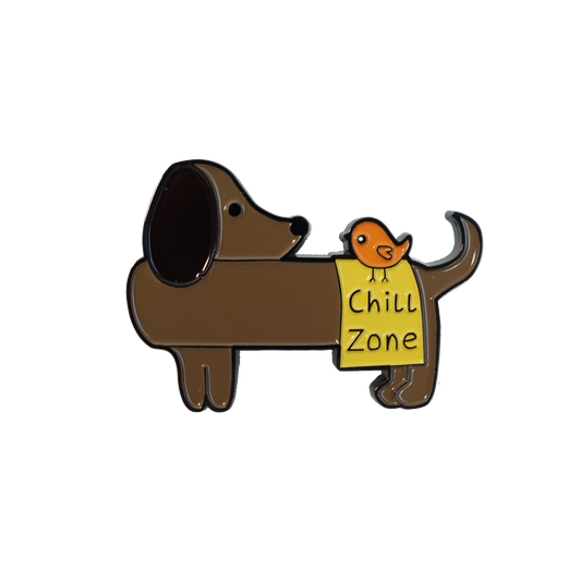 Buddy Bench Pup Enamel Pin