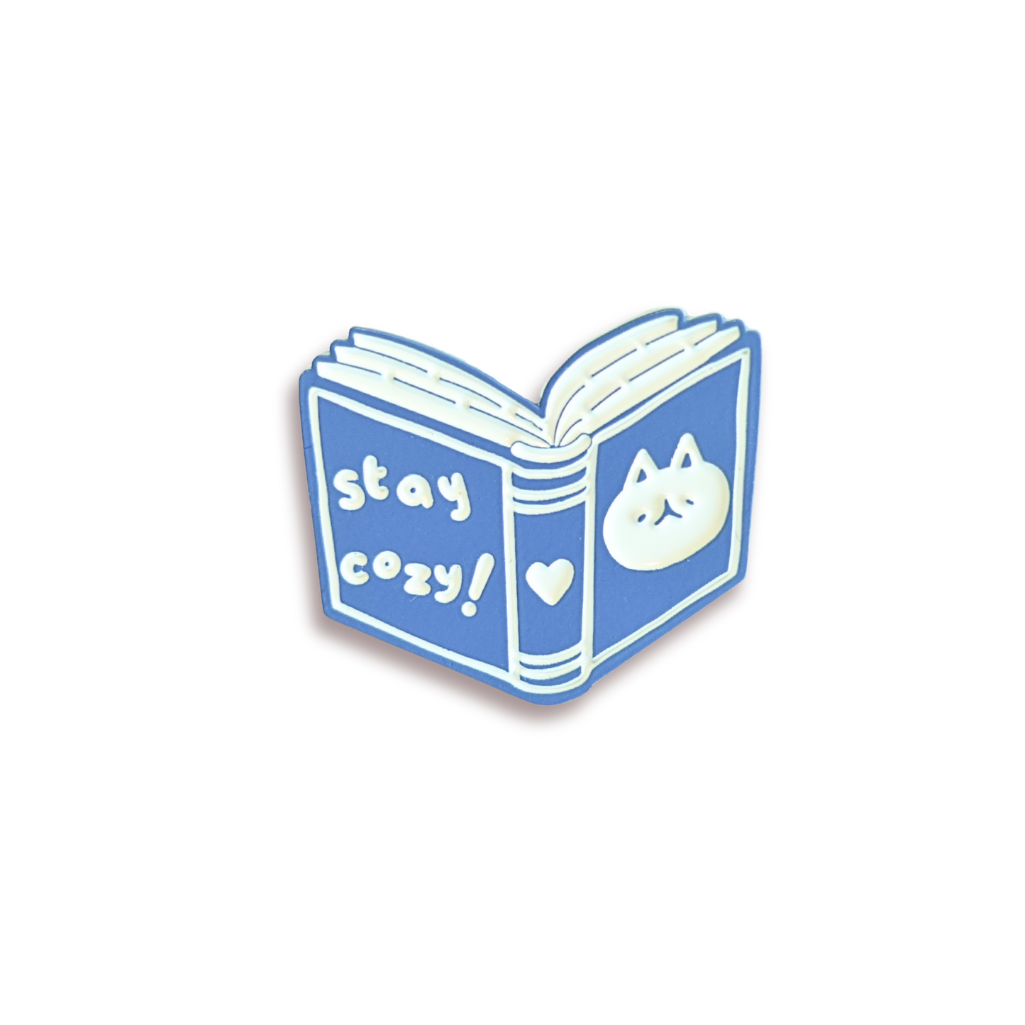 Stay Cozy Book Enamel Pin