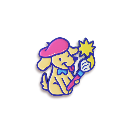 Painter Pup Enamel Pin