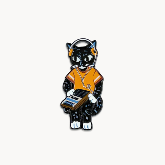 Cassette cat Enamel Pin