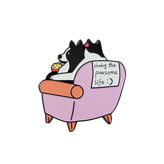 Pawsome Life Enamel Pin