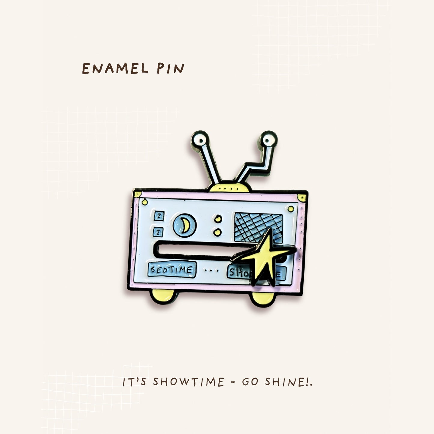 Showtime Radio Enamel Pin (Moveable)