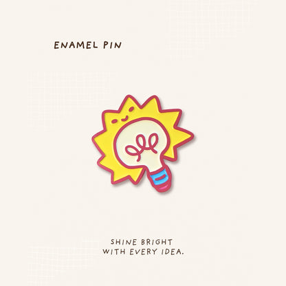 Idea Bulb Enamel Pin