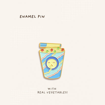 Midnight Ramen Enamel Pin (Moveable)