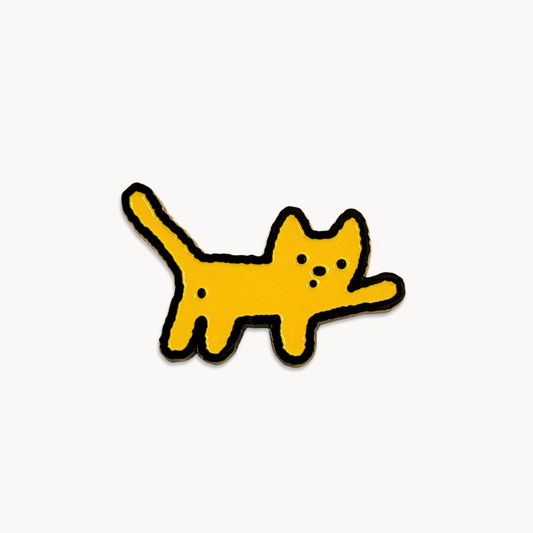 Curious Kitten Enamel Pin
