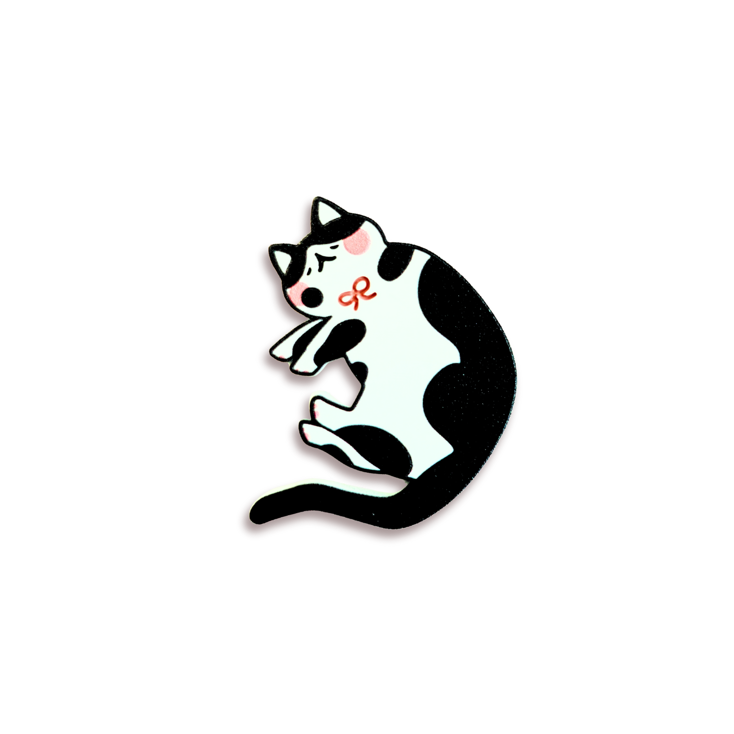Snuggle Cat Enamel Pin