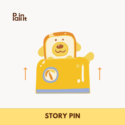 Pup Toaster Enamel Pin (Moveable)