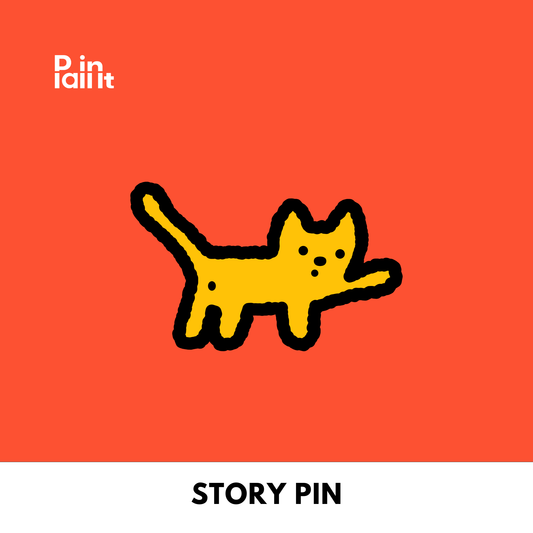 Curious Kitten Enamel Pin