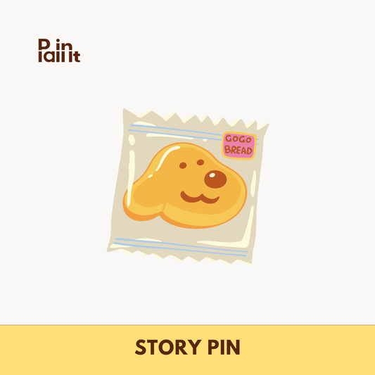 GoGo Bread Ticket Enamel Pin