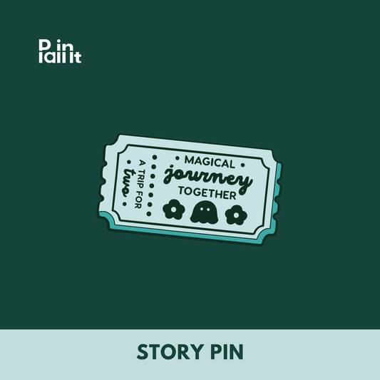Magical Journey Ticket Enamel Pin