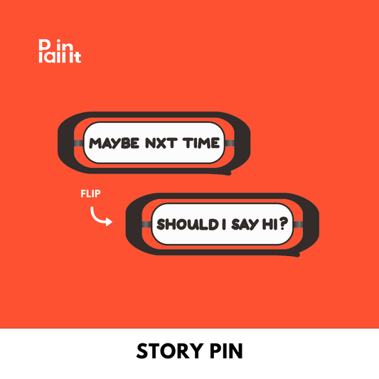 Inner Thoughts Enamel Pin (Moveable)