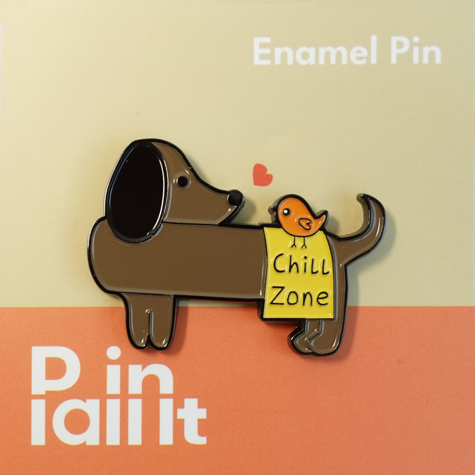 Buddy Bench Pup Enamel Pin view 2