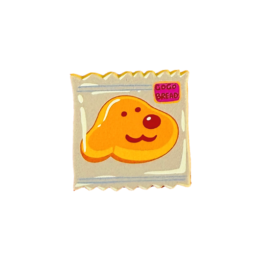 GoGo Bread Enamel Pin