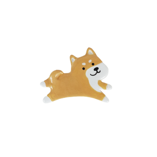 Shiba Clay Pin