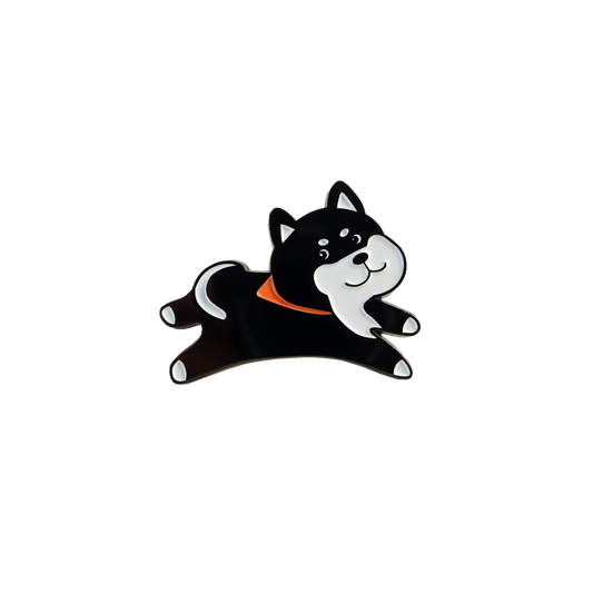 Shiba Enamel Pin