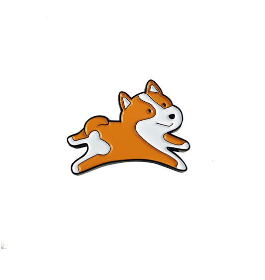 Corgi Enamel Pin