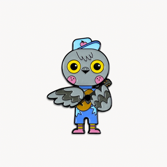 "Pez" Enamel Pin (Moveable)