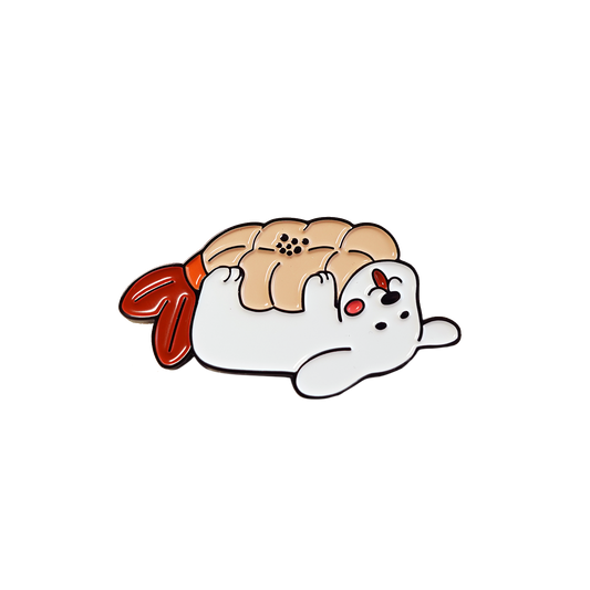 Sweet Shrimp Sushi Enamel Pin